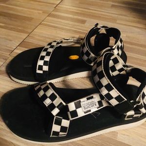 Suicoke check sandals